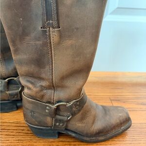 Frye Brown Heeled Boots